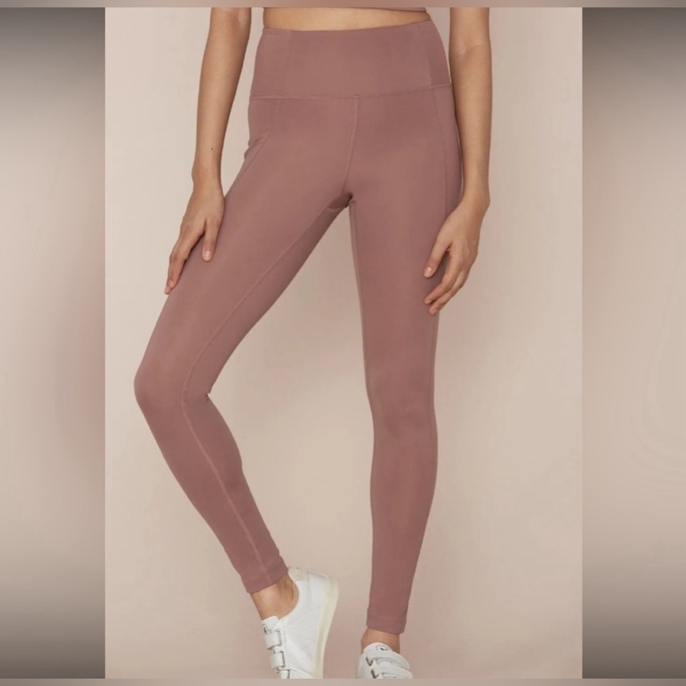 girlfriend collective full length leggings in rose quartz